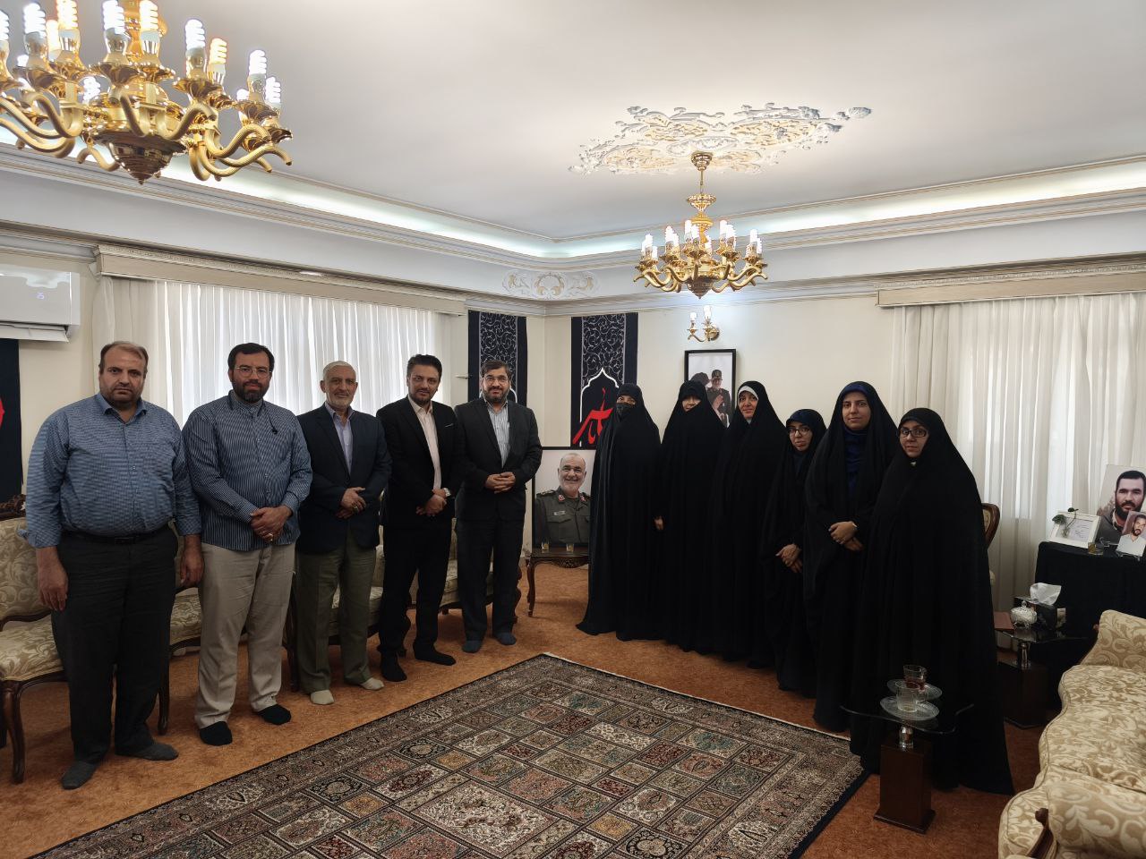 دیدار خانواده سردار شهید حسین سلامی با رئیس و مدیران دانشگاه سوره