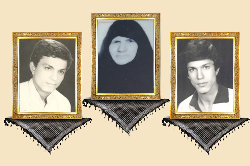مادر شهیدان یوسفی حاتم به دیدار فرزندان آسمانی شد