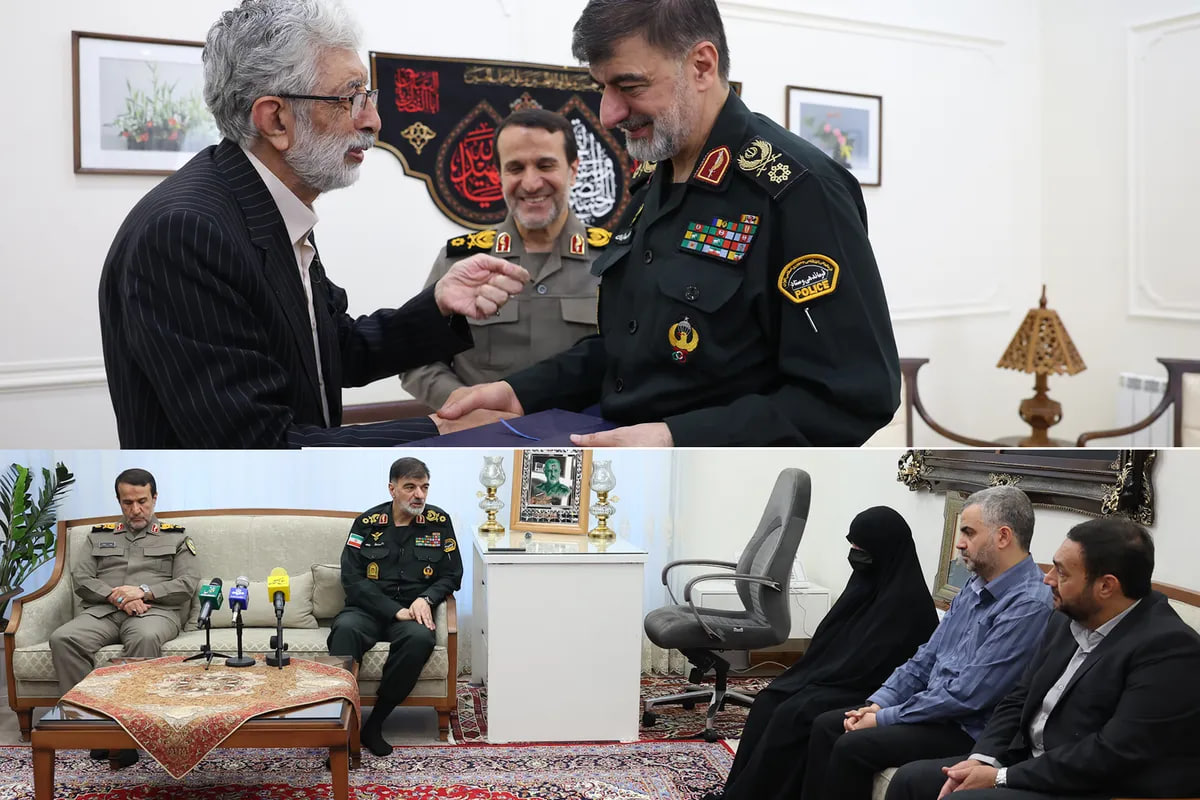 سردار رادان با خانواده شهیدان حدادعادل و سپهبد پاکپور دیدار کرد