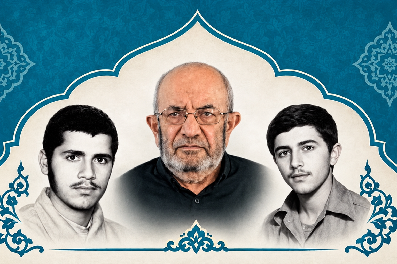 پدر شهیدان علی‌اکبر و علی‌اصغر نقدی به فرزندانش پیوست